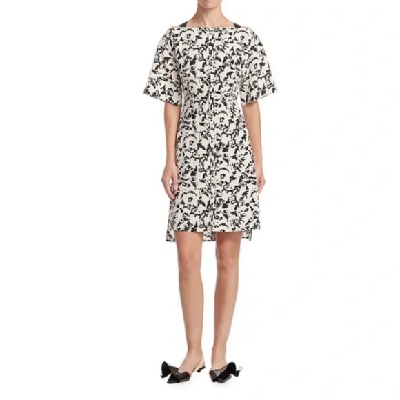 Proenza Schouler Dresses & Skirts - Proenza Schouler Scribble-Rose Crisscross Back Dress